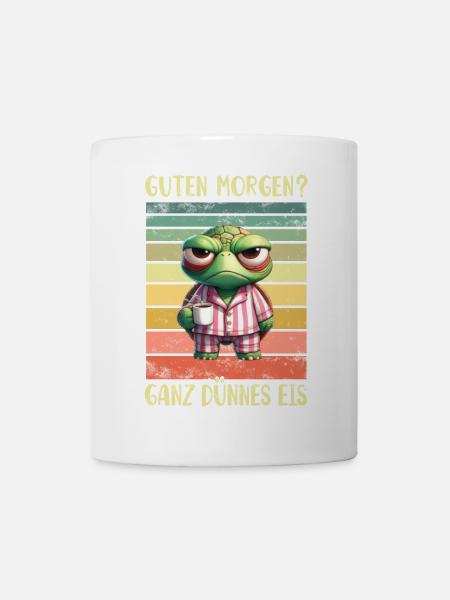 Schildkröte Morgenmuffel - Tasse - Weiß