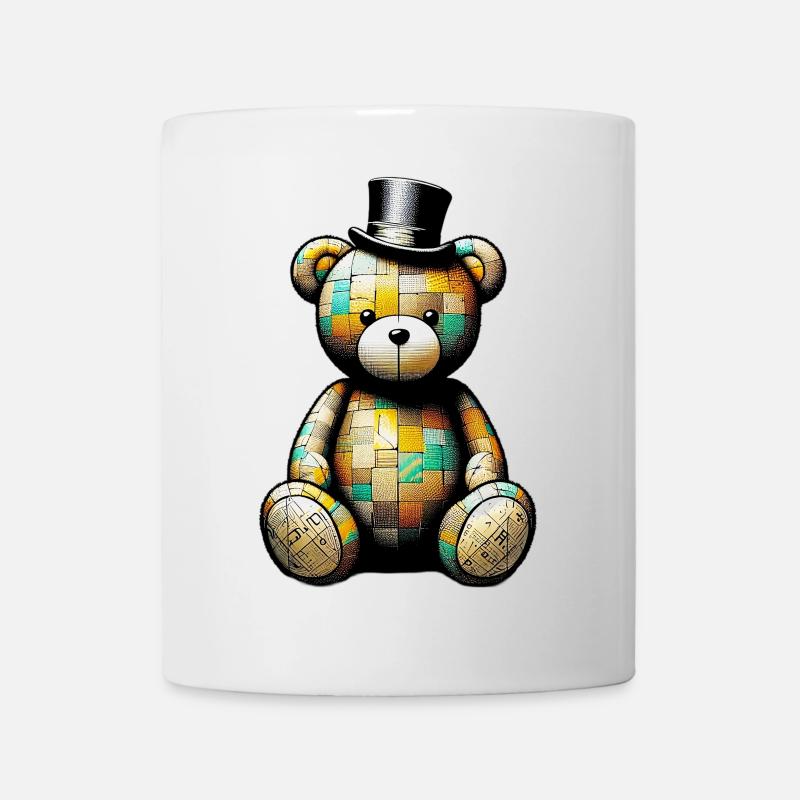 Teddybär Teddybär Zylinder - Tasse - Weiß