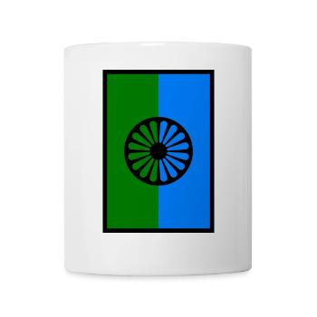 115552801 188819732 Romani-Flagge 1 - Tasse - Weiß - Vorne