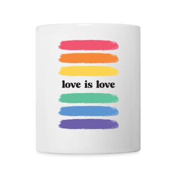 Mois de la fierté LGBT - Love is Love - Mug blanc - blanc - Devant