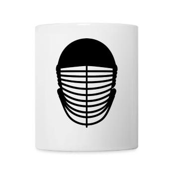 Fencing mask - Mug - white - Front