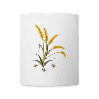 Kornähren mit Ameisen - Tasse - Weiß - Vorne