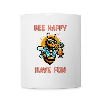 Bee Happy - Amusez-vous 3 - Mug blanc - blanc - Devant