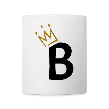 Letter B - initial letter B - Mug - white - Front