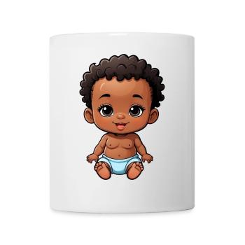 Cute & Happy Cartoon Baby - Mug - white - Front