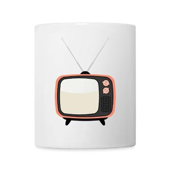 Retro Tv Vintage Television Set - Mug - white - Front