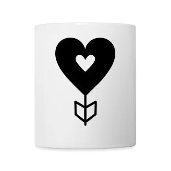 Heart Arrow - Mug - white - Front