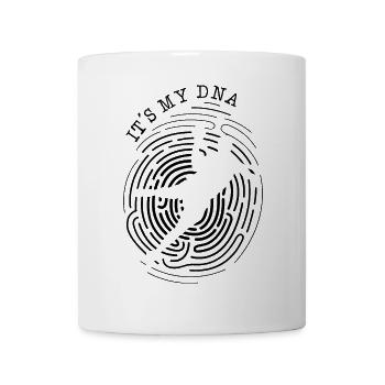 Fingerabdruck DNA Handball Daumen Handballer - Tasse - Weiß - Vorne