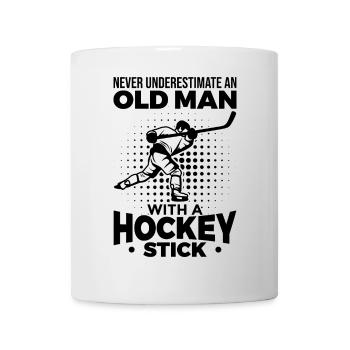 Alter Eishockey Fan - Tasse - Weiß - Vorne