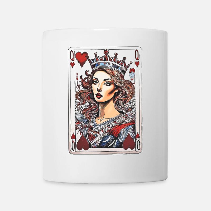 Reine de cœur - Mug blanc - blanc