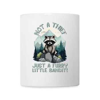 Not a thief, just a furry little bandit, Raccoon - Mug - white - Front