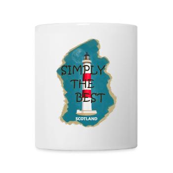 Schottland Lighthouse Tarbat Ness, Nordseeküste - Tasse - Weiß - Vorne