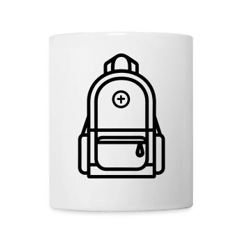 Rucksack - Tasse - Weiß - Vorne