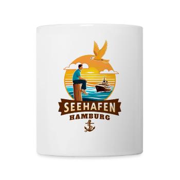 Hamburg Seehafen - Tasse - Weiß - Vorne