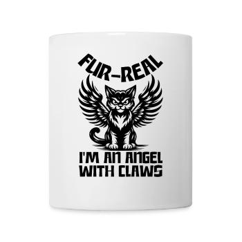Fur-real, I'm an angel... with claws! - Mug - white - Front