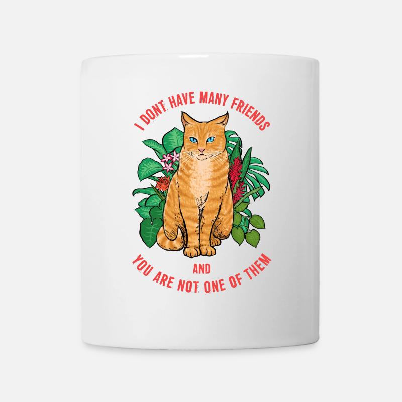 Cat Not Friendly - Mug - white