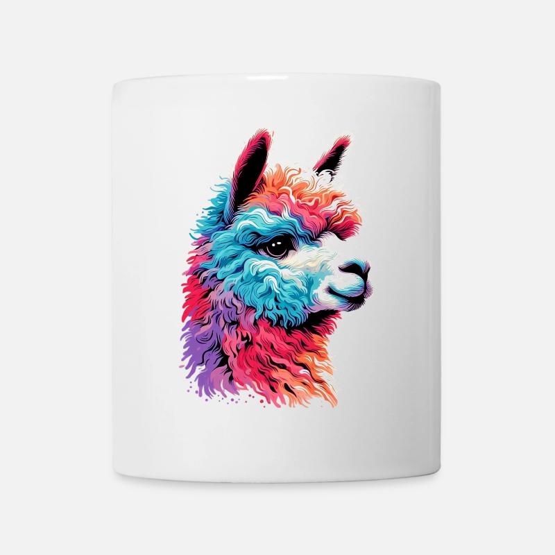 Alpaka - Tasse - Weiß