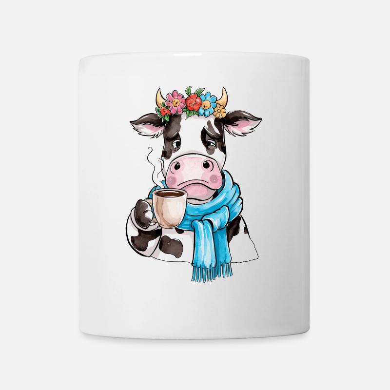 Vache café - Mug blanc - blanc