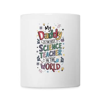 Mon père est le meilleur professeur de sciences - Mug blanc - blanc - Devant