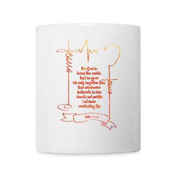 Citations bibliques sincères dans le style aquarelle - Mug blanc - blanc - Devant