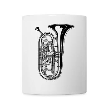 Tuba Graphic - Mug - white - Front