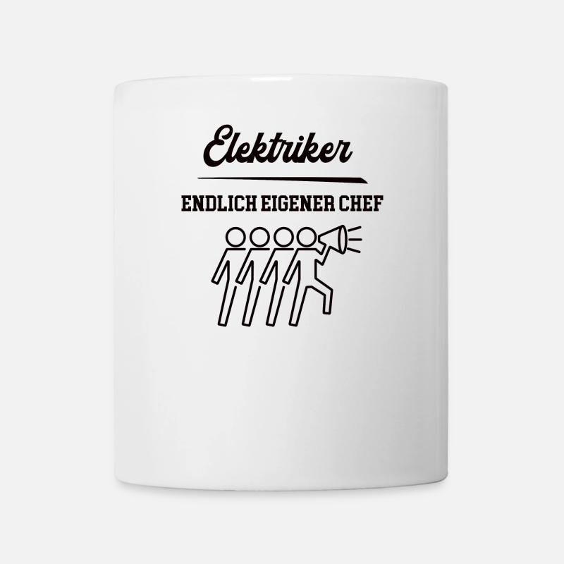 Elektriker Chef Selbstständigkeit Firma Gründen - Tasse - Weiß