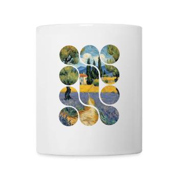 Conception de paysage artistique vintage - Mug blanc - blanc - Devant