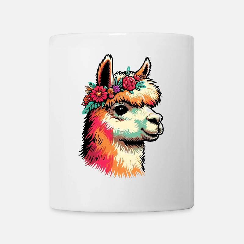 Alpaka - Tasse - Weiß