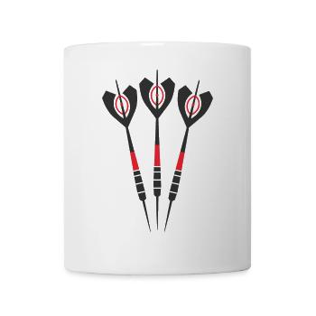 Dartpfeile Zeichnung - Tasse - Weiß - Vorne