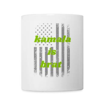 kamala is brat harris 2024 - Mug blanc - blanc - Devant