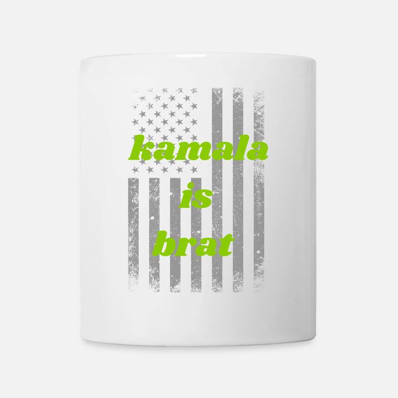 kamala is brat harris 2024 - Mug blanc - blanc