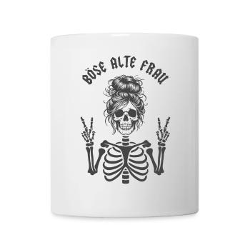 Böse alte Frau - Tasse - Weiß - Vorne