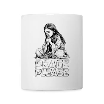 Peace Please - Praying for Peace - Mug - white - Front