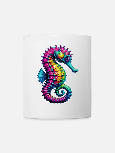 Seepferdchen - Tasse - Weiß