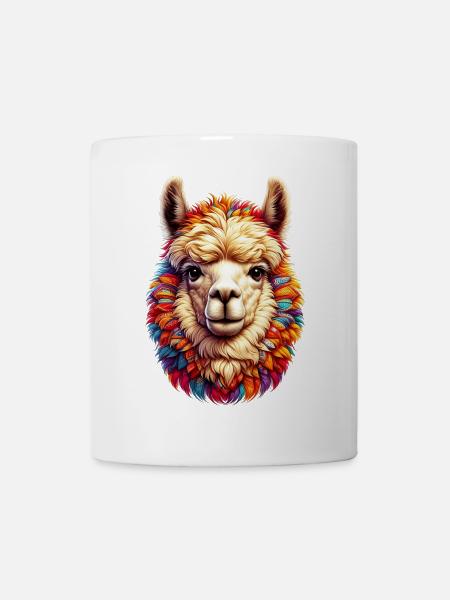Alpaka - Tasse - Weiß