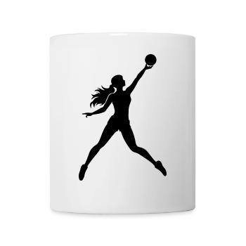 Volleyball Spielerin Symbol - Tasse - Weiß - Vorne