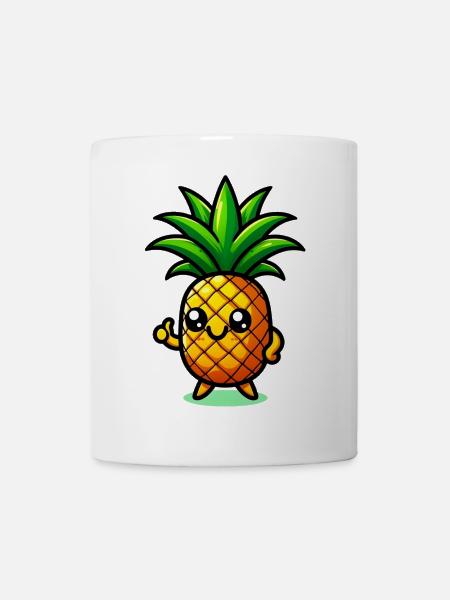 Ananas - Tasse - Weiß