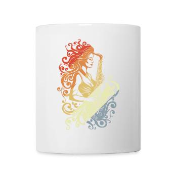 Vintage Saxophone Player - Mug - white - Front