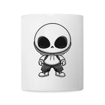Zombie Halloween Skelett Comic - Tasse - Weiß - Vorne