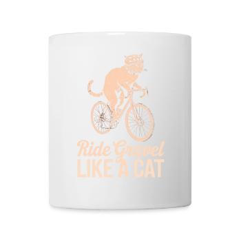 Fahre Schotter wie eine Katze - Tasse - Weiß - Vorne