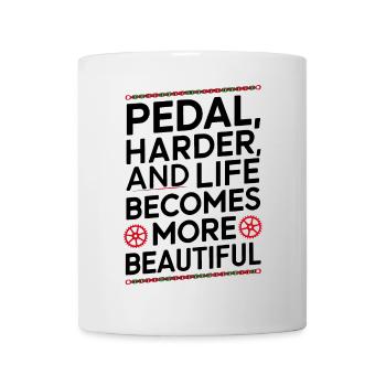 Motivierendes Fahrrad-Zitat-Design - Tasse - Weiß - Vorne