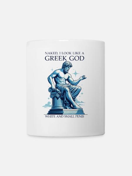 Funny Greek God - Tasse - Weiß