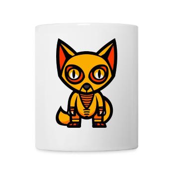 Renard Halloween Bande Dessinée Drôle - Mug blanc - blanc - Devant
