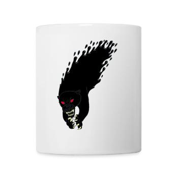 Panthère noire liquide - Mug blanc - blanc - Devant