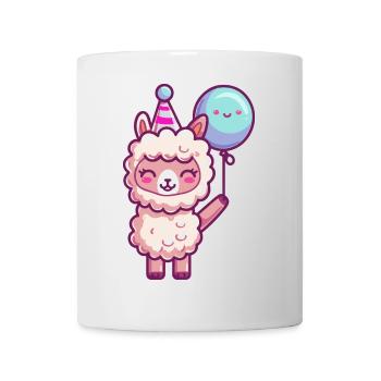 Alpaca Llama Birthday Comic - Mug - white - Front