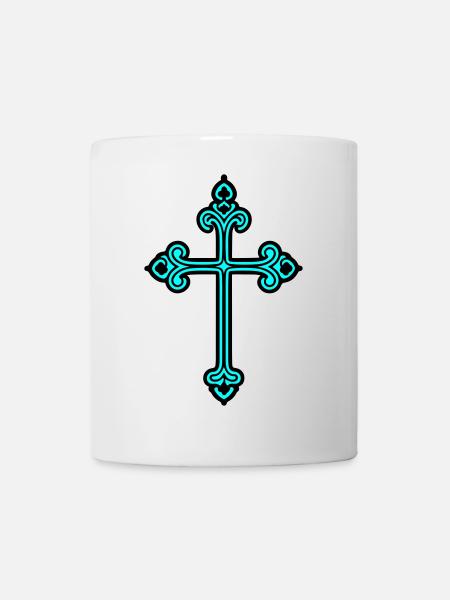 Croix Signe Foi - Mug blanc - blanc