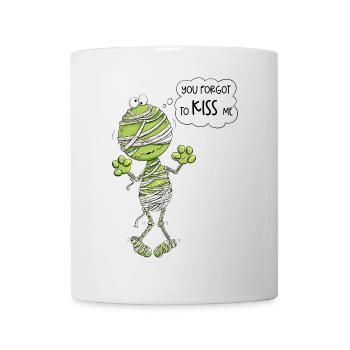 Frog Mummy Halloween You Forgot To Kiss Me - Mug - white - Front