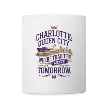 Charlotte : la ville reine, où la tradition rencontre - Mug blanc - blanc - Devant