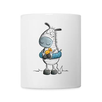Zebra Summer Beach Float - Mug - white - Front
