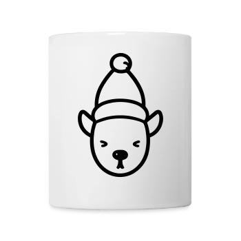 renne de noel - Mug blanc - blanc - Devant